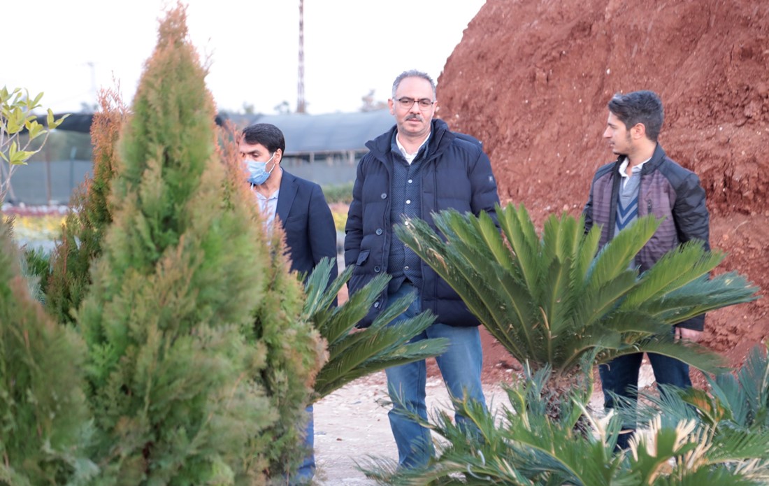 Eyyübiye Belediye Başkanı Mehmet Kuş, ilçeye kazandırılacak yeni parklara ekimi yapılacak