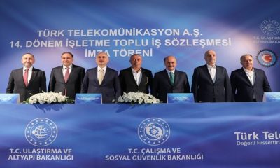 Bakan Bilgin, Türk Telekom ile Türkiye Haber-İş Sendikası Arasındaki Toplu İş Sözleşmesi Törenine Katıldı