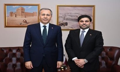 İstanbul Valisi Ali Yerlikaya, Katar İstanbul Başkonsolosu Abdulaziz Mohammed Al-Sada’yı ziyaret etti