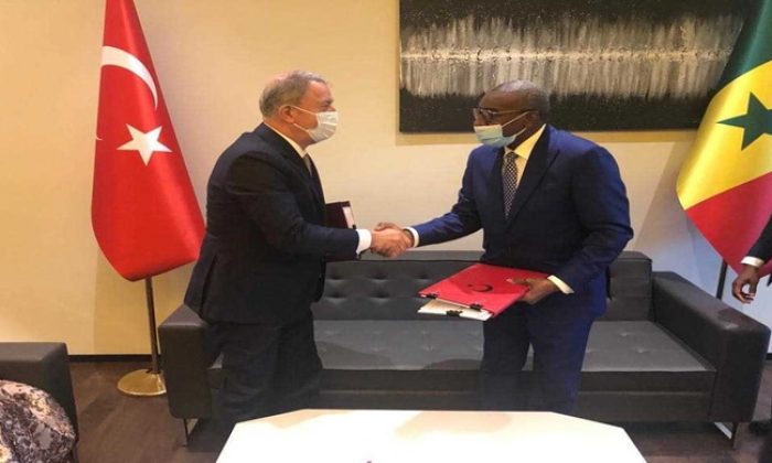 Millî Savunma Bakanı Hulusi Akar, Senegal Silahlı Kuvvetler Bakanı Sidiki Kaba ile Görüştü