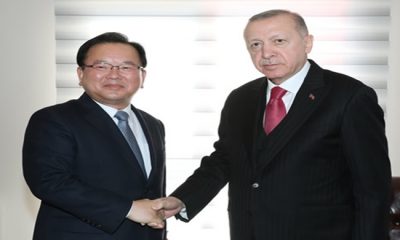 Cumhurbaşkanı Erdoğan, Kore Cumhuriyeti Başbakanı Kim’i kabul etti