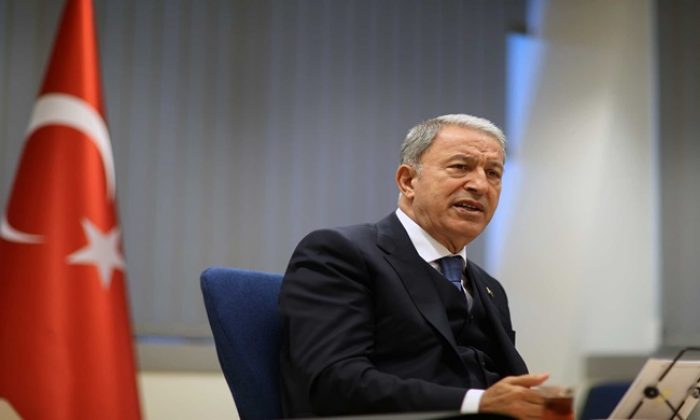 Millî Savunma Bakanı Hulusi Akar, NATO Karargâhında Gazetecilerin Sorularını Cevapladı, Gündeme İlişkin Önemli Açıklamalar Yaptı