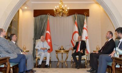 Cumhurbaşkanı Ersin Tatar, 20 Temmuz Mutlu Barış Harekâtı’nın 48. yıl dönümü nedeniyle KKTC’de bulunan Saadet Partisi heyetini kabul ederek görüştü
