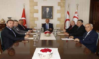 Cumhurbaşkanı Ersin Tatar, DAÜ Vakıf Yöneticiler Kurulu Başkan ve Üyelerini kabul etti