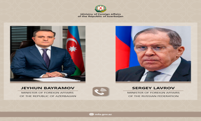 Dışişleri Bakanı Ceyhun Bayramov ile Rusya Federasyonu Dışişleri Bakanı Sergey Lavrov arasında gerçekleşen telefon görüşmesine ilişkin basın açıklaması