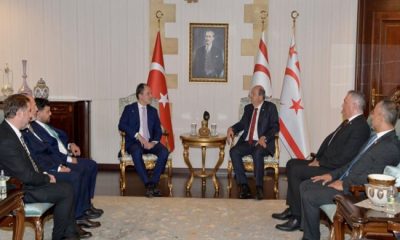Cumhurbaşkanı Ersin Tatar, YRP Genel Başkanı Fatih Erbakan ve beraberindeki heyeti kabul etti