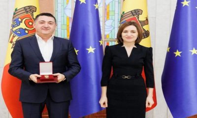 Moldova Prezidenti soydaşımızı medal ilə təltif edib