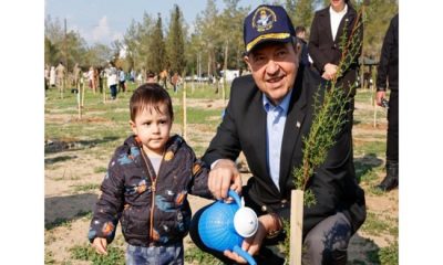 Cumhurbaşkanı Ersin Tatar, fidan dikme etkinliğine katıldı